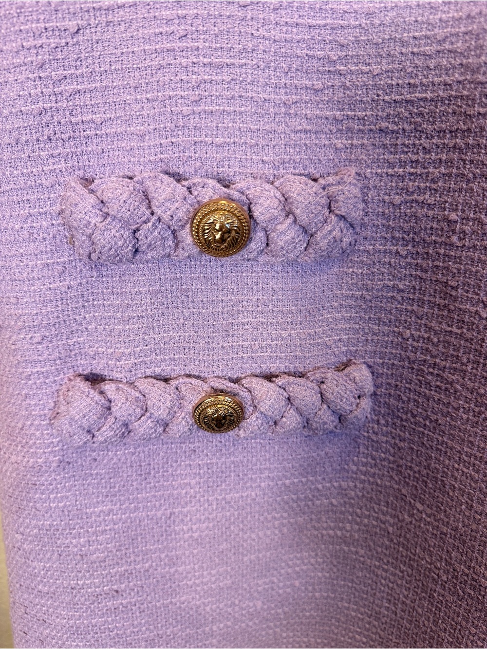 Tuckernuck Women’s Lilac Crocus Petal Tweed Jackie Dress Dress sz XL - Picture 5 of 11
